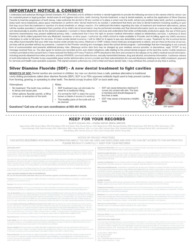 Mobile Dentist sign-up Page 2