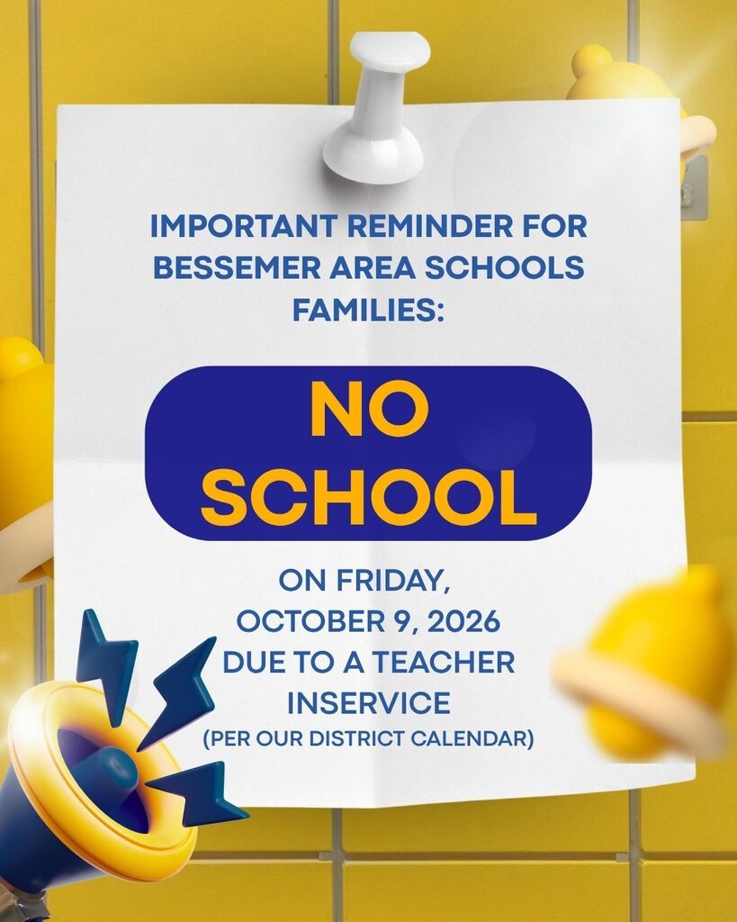 No School on Friday, October 9, 2026. 