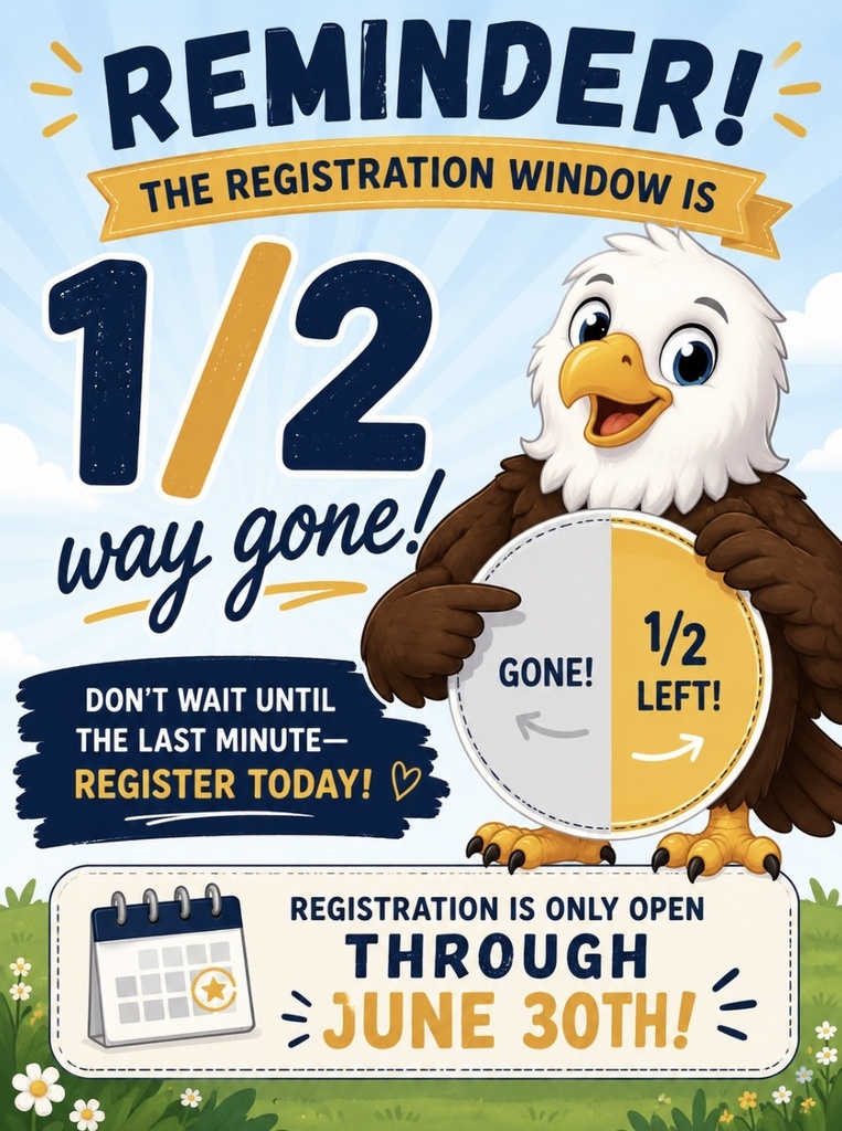 Registration 1/2 way done
