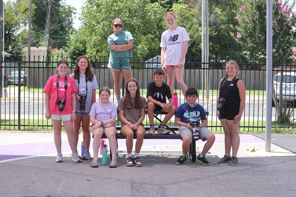 072125 yearbook book staff at camp