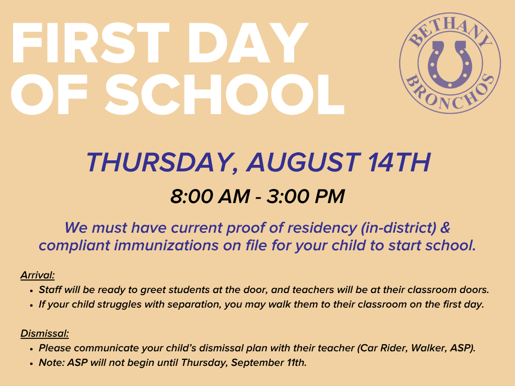 5. First Day of School