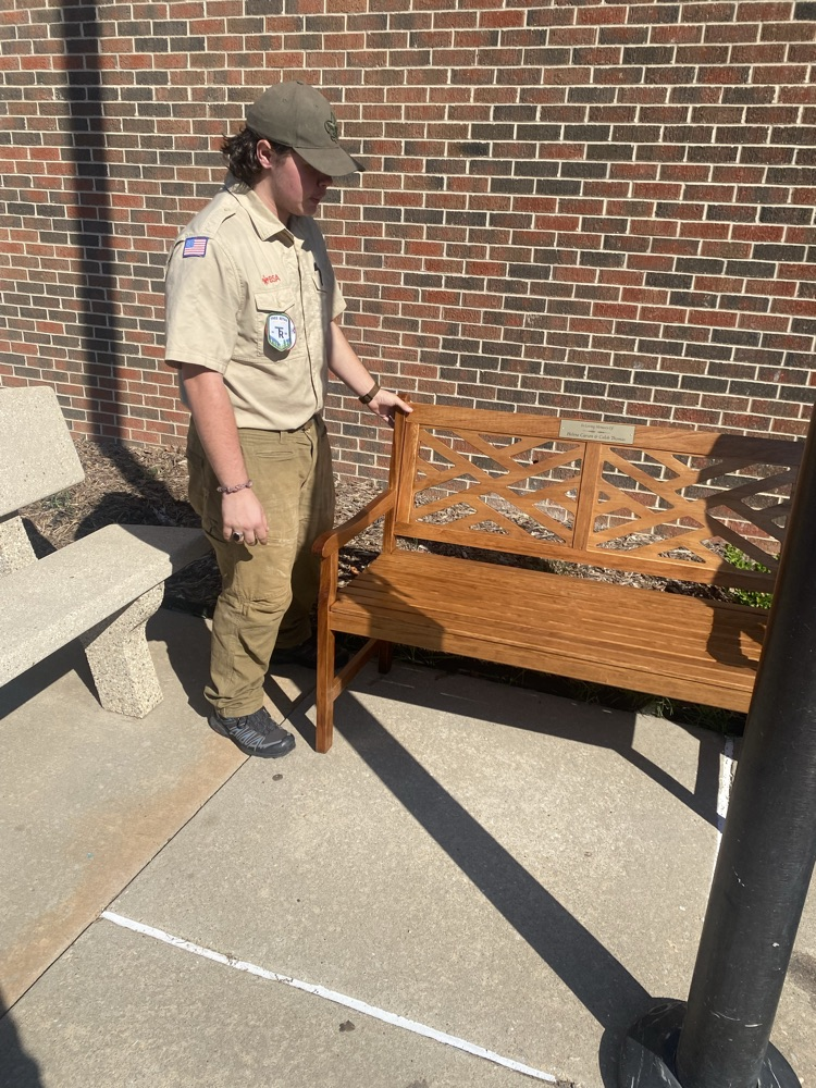 cooper with the bench