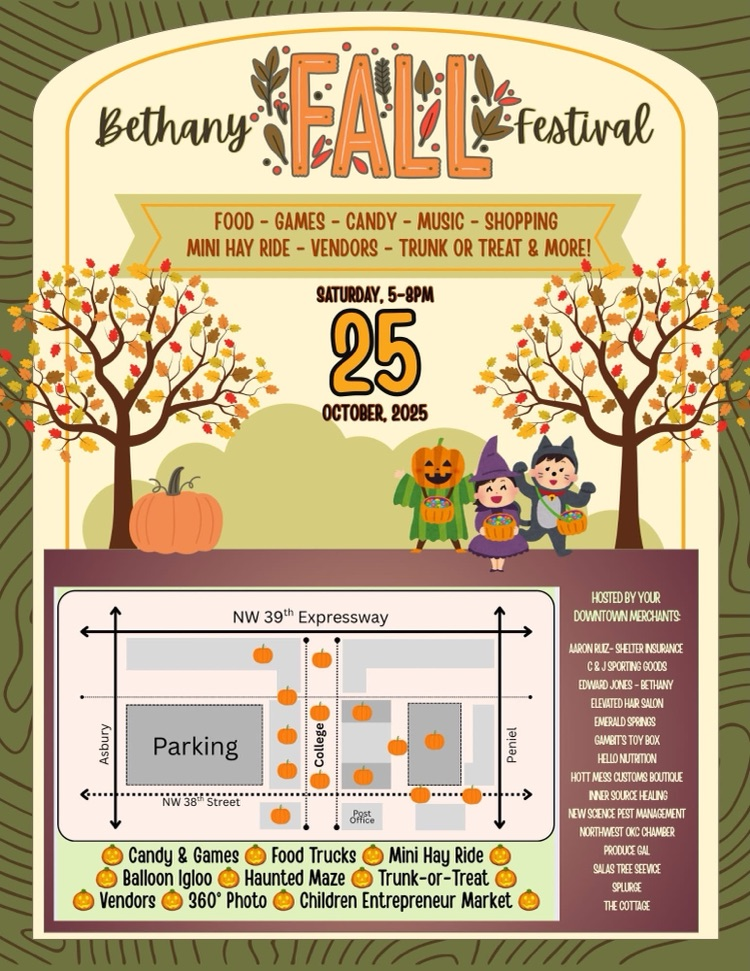 Bethany fall fest flyer