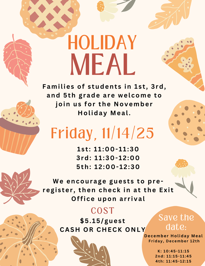Holiday Meal Info