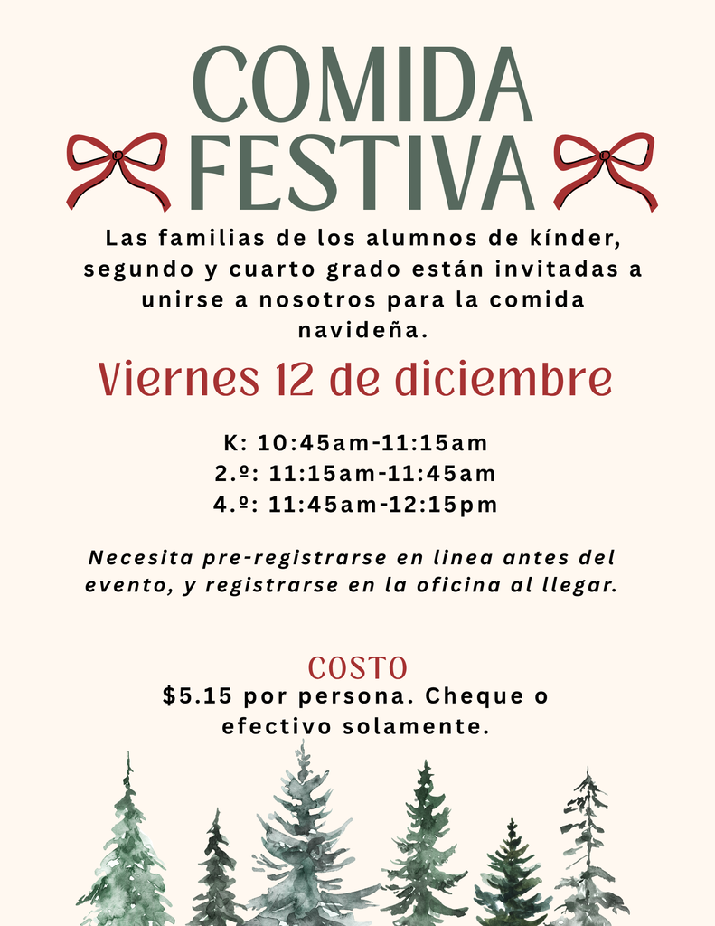 Holiday Meal (Spanish)