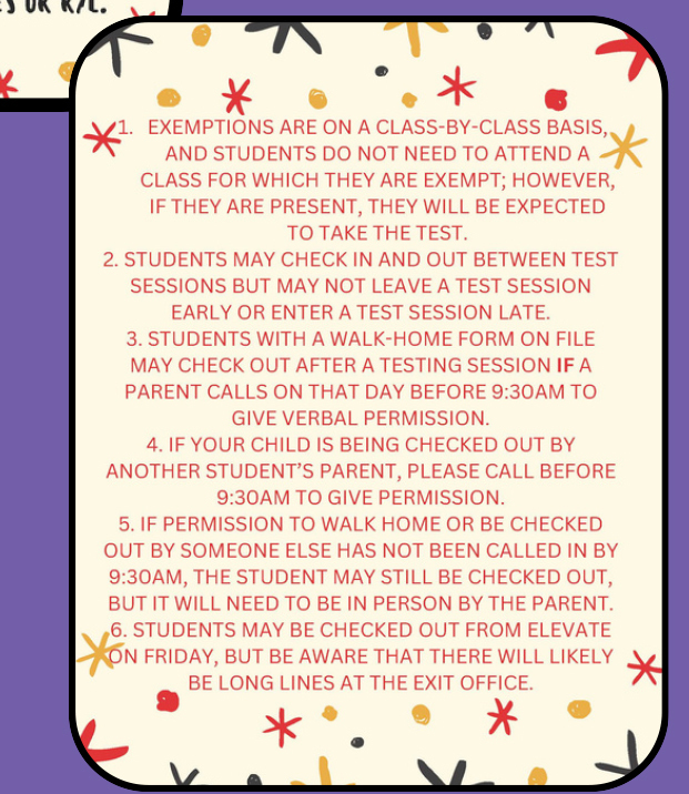 graphic that explains the 12/25 exemption policy