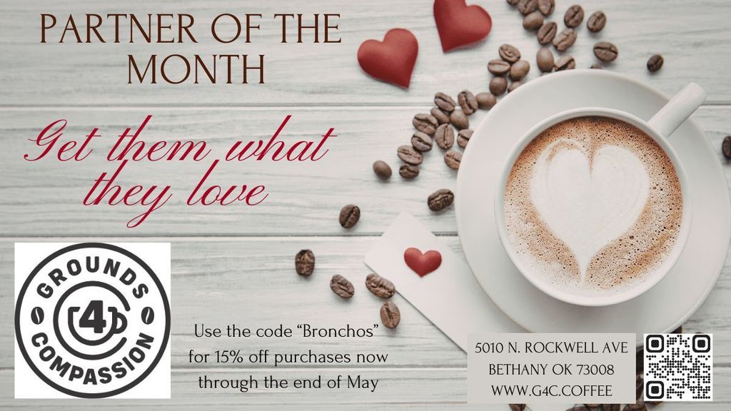 graphic for our Feb partner of the month Grounds 4 Compassion