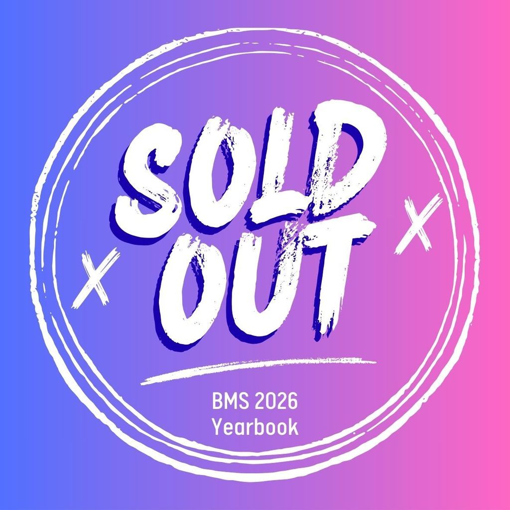 pink and blue graphic with the words "Sold Out" in white letters