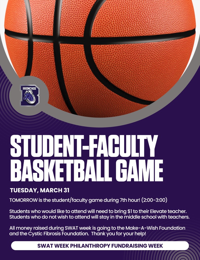 graphic with basketball and details for faculty student basketball game