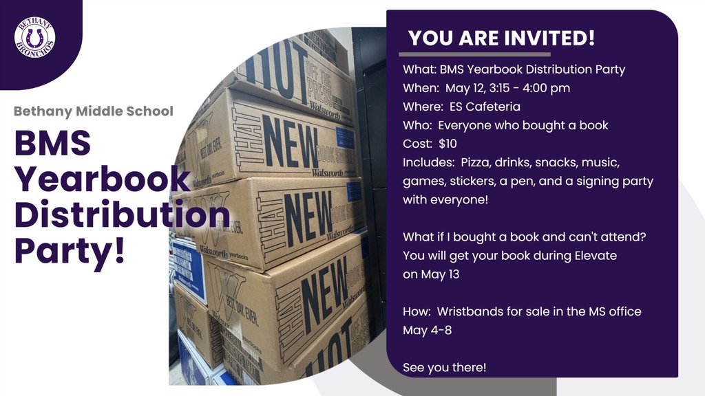 flyer with invitation to yeabook distribution party