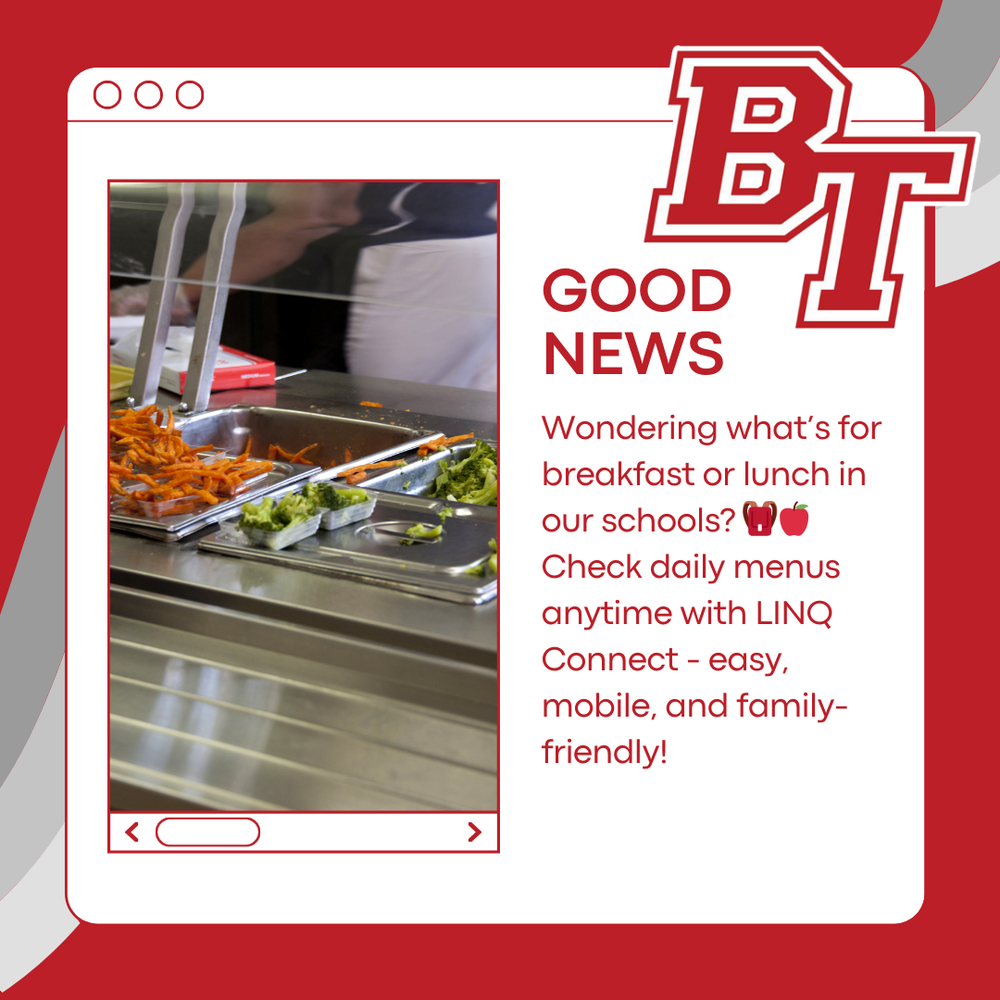 announcement for new menus app