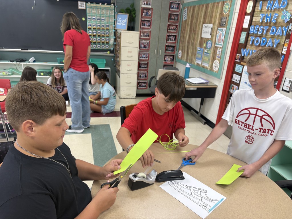 We did a classroom scavenger hunt to get familiar with all the important parts of my classroom.