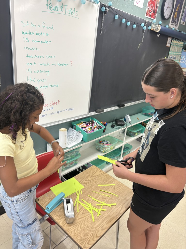 We did a classroom scavenger hunt to get familiar with all the important parts of my classroom.