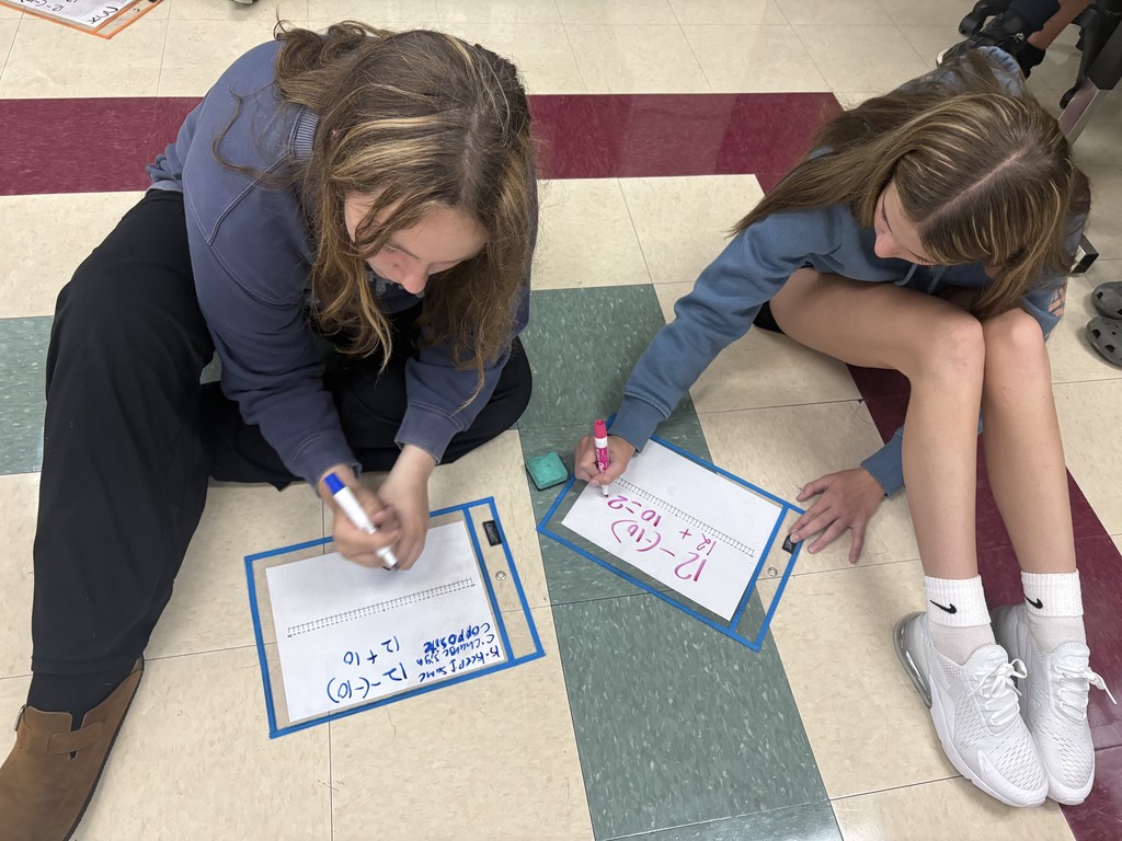 This week, 7th graders have been working on adding and subtracting integers through a variety of activities!