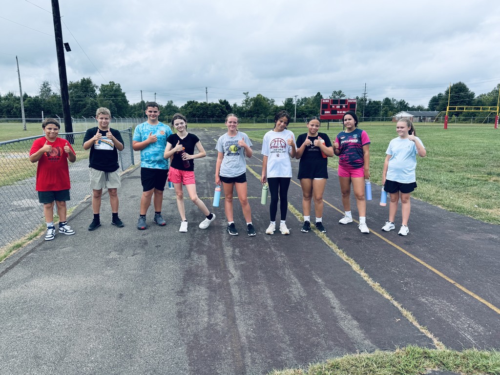 It was a great day to run the mile in PE! Great job to all Mrs. Frazier's classes on completing it :) 