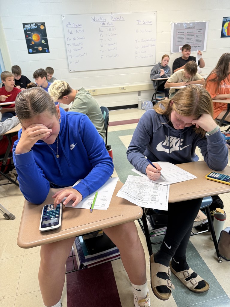 Algebra 1 doing a review partner work