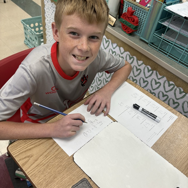 Ms. Valentine’s 7th graders have been learning how to add and subtract rational numbers this week!