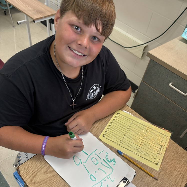 Ms. Valentine’s 7th graders have been learning how to add and subtract rational numbers this week!