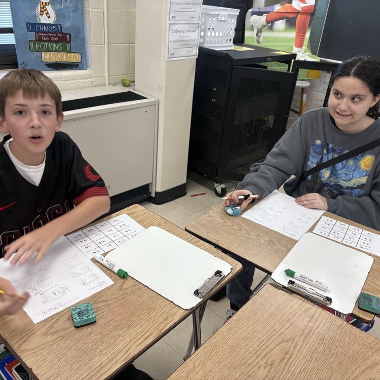 Ms. Valentine’s 7th graders have been learning how to add and subtract rational numbers this week!