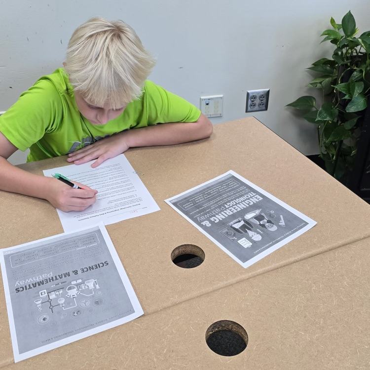 6th graders did an activity learning about the various pathways inside the career cluster that interests them. This helps them see what careers are available and if that cluster is a good fit for them. 