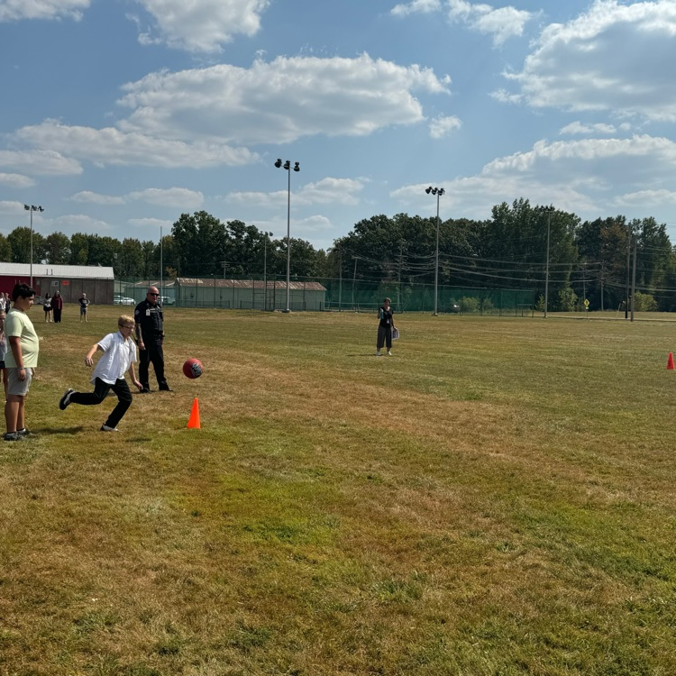 Pictures of coaches and game play 2025 PBIS KICKBALL TOURNAMENT
