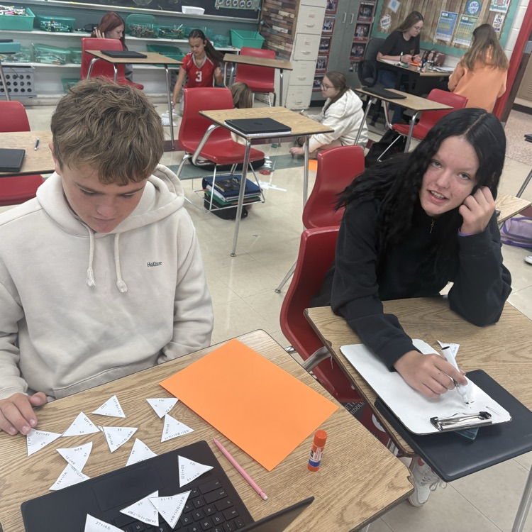 7th graders teamed up to solve a puzzle full of adding and subtracting rational numbers 🧩➕➖