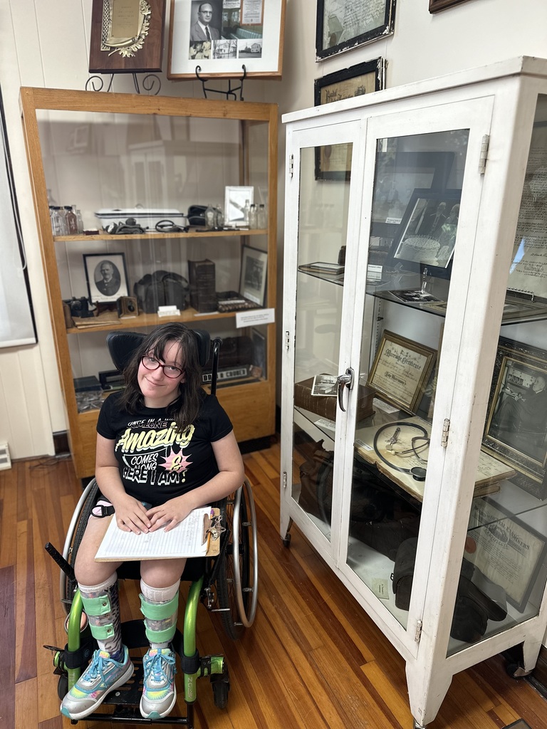 Students are partnering with the Bethel Historic Museum to be part of their Young Historians group. Their first mission is to.research and write signage for items on display.