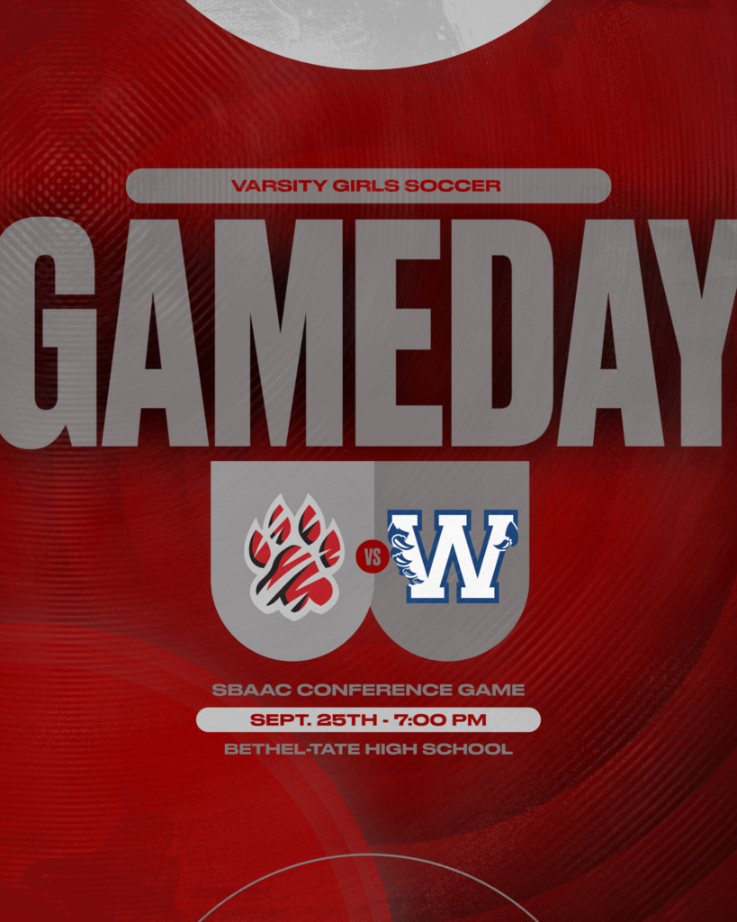 9/25/2025 Girls Soccer Gameday Graphic - Williamsburg at Bethel-Tate