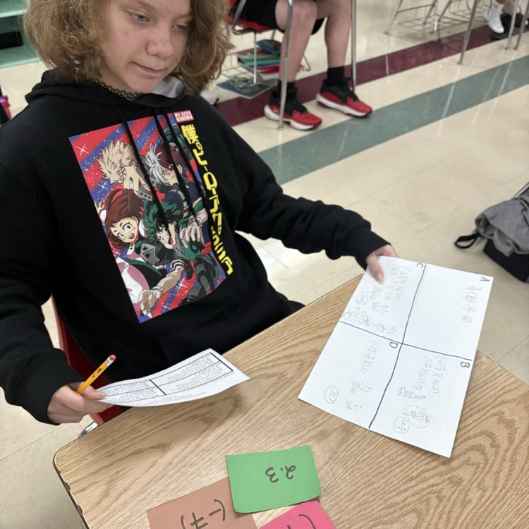 Our 7th graders took charge of their learning today! They used a rubric to create and solve their own multiplication expressions with rational numbers. 👏🧮