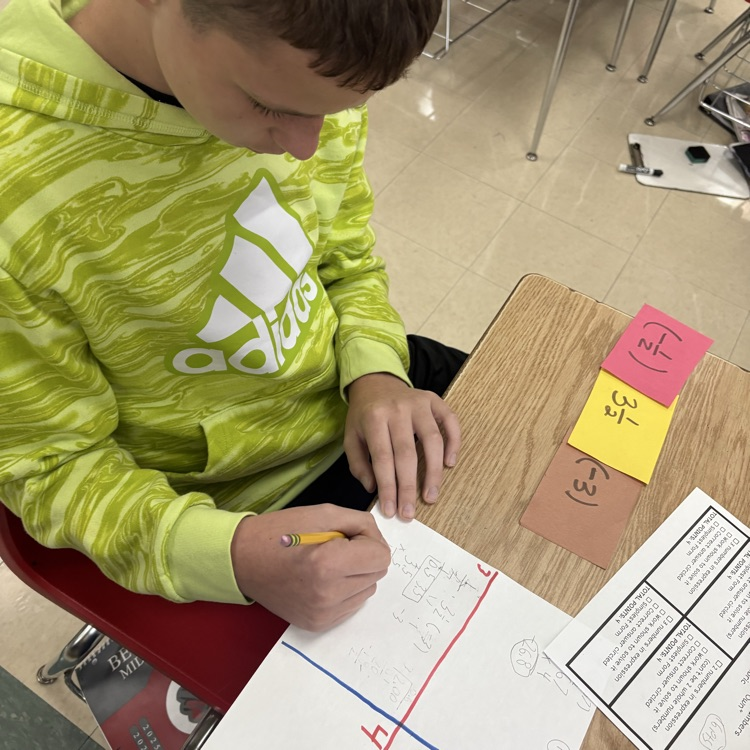 Our 7th graders took charge of their learning today! They used a rubric to create and solve their own multiplication expressions with rational numbers. 👏🧮