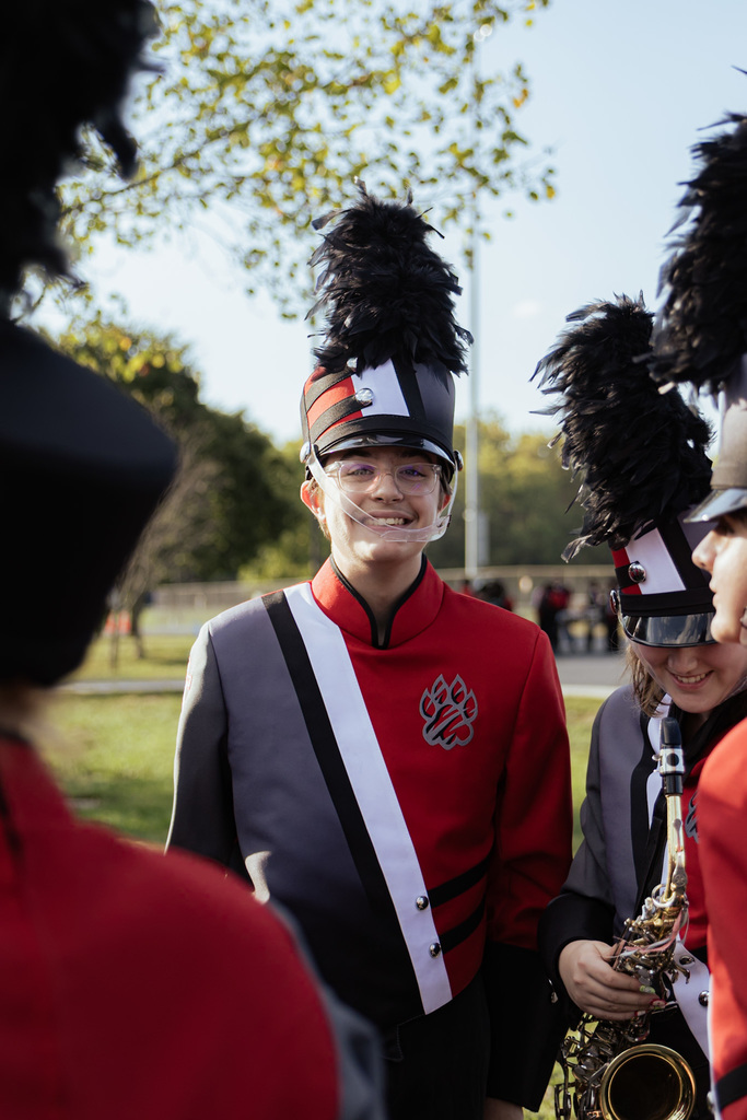 The BTHS Marching Band completing at Little Miami Band Fest