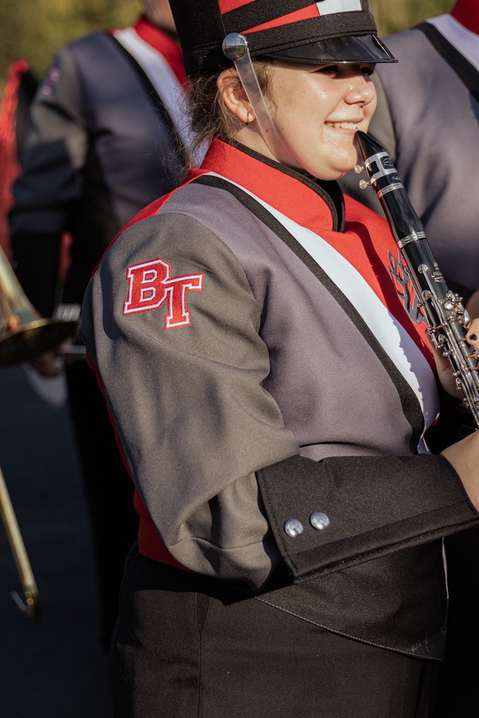 The BTHS Marching Band completing at Little Miami Band Fest