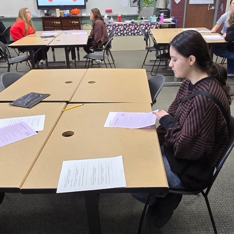 7th graders in Career Exploration practiced small talk with classmates, because they couldn't come up with a career that wouldn't require it at some point.
