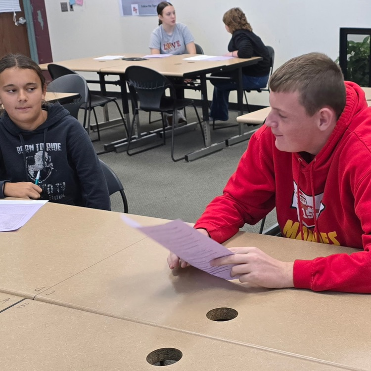 7th graders in Career Exploration practiced small talk with classmates, because they couldn't come up with a career that wouldn't require it at some point.