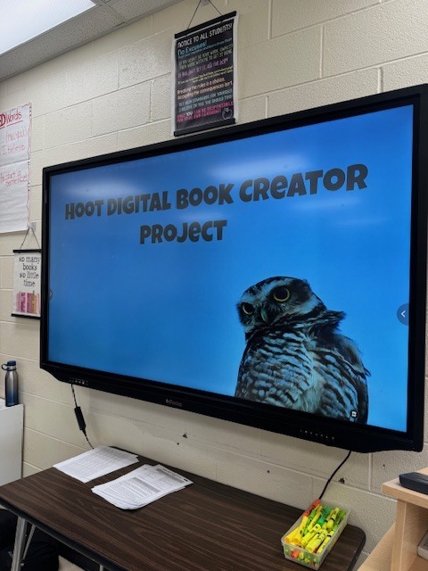 Mrs. Starline’s language arts students wrapped up their Hoot novel unit with a creative twist! 📚 Using Book Creator, they brought their learning to life through digital storytelling — combining literacy, creativity, and technology to showcase their understanding in an engaging way. 💻🦉
