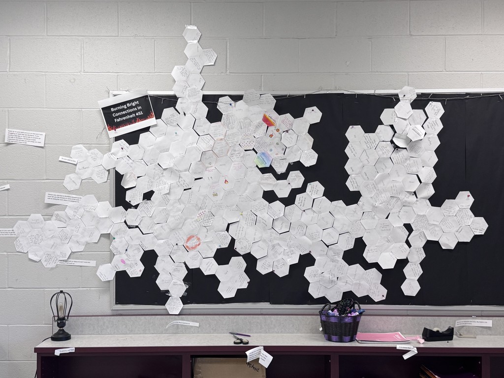 Students took on a fun, five-class “beehive” project linking Fahrenheit 451’s themes, characters, quotes, and deeper symbolism.