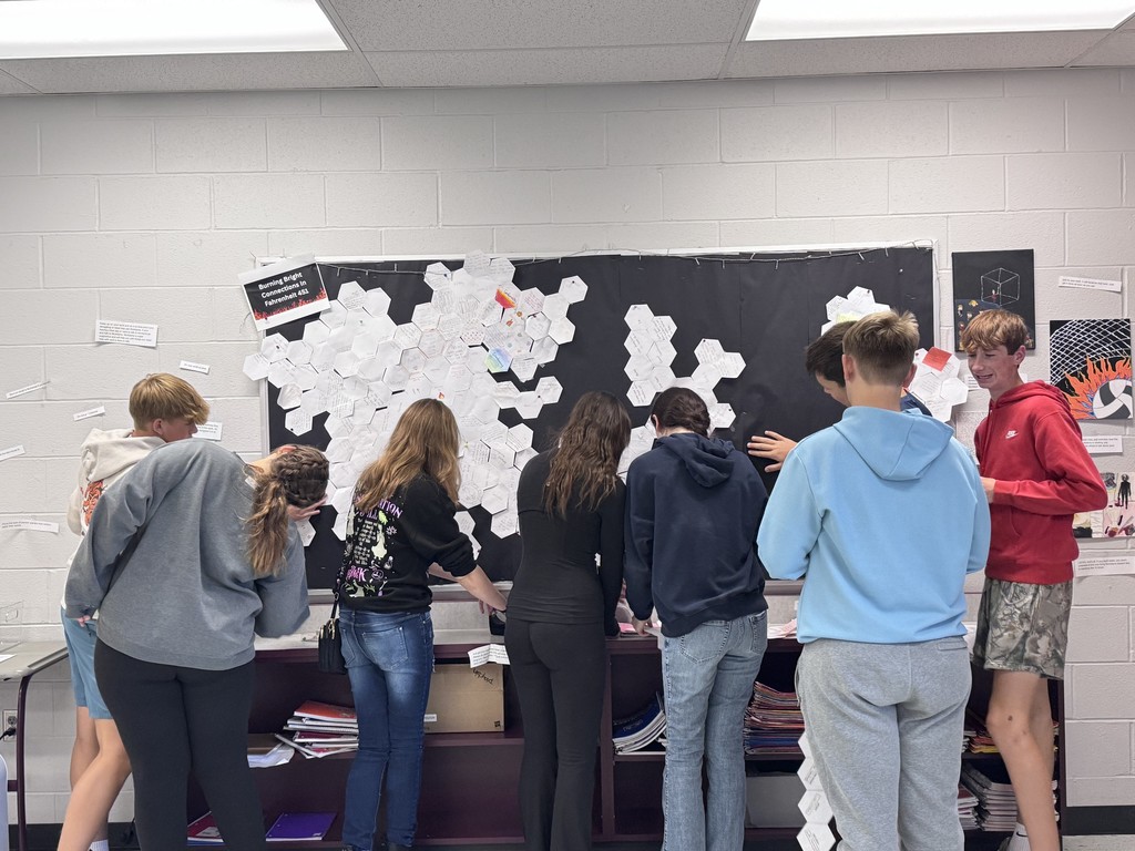 Students took on a fun, five-class “beehive” project linking Fahrenheit 451’s themes, characters, quotes, and deeper symbolism.