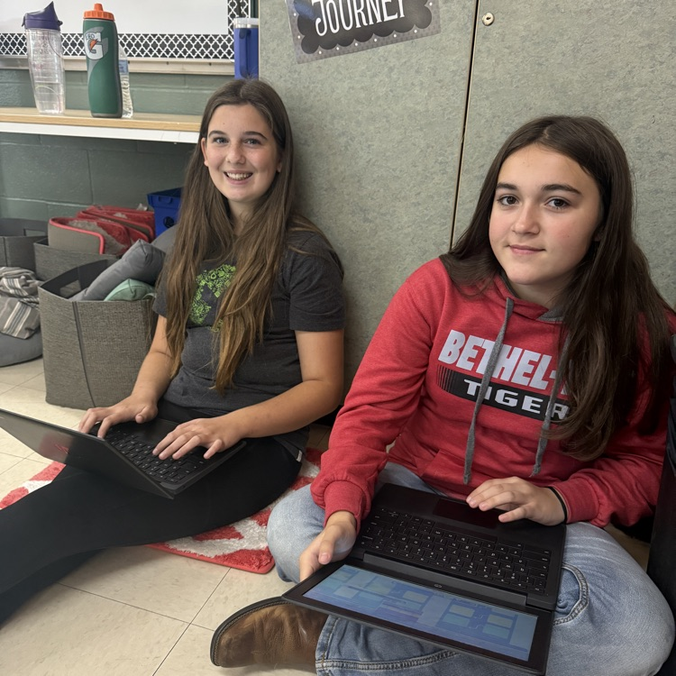 7th grade students reading and listening to “The Tell-Tale Heart” and completing a group discussion after using FigJam.