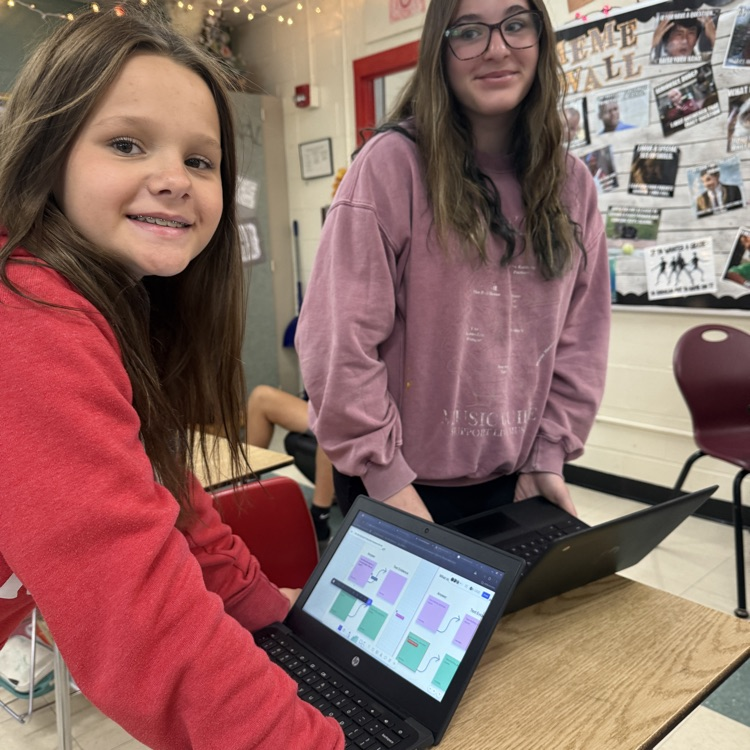 7th grade students reading and listening to “The Tell-Tale Heart” and completing a group discussion after using FigJam.