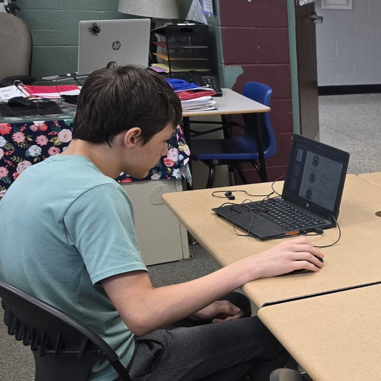 8th graders take a career interest survey in Career Exploration.