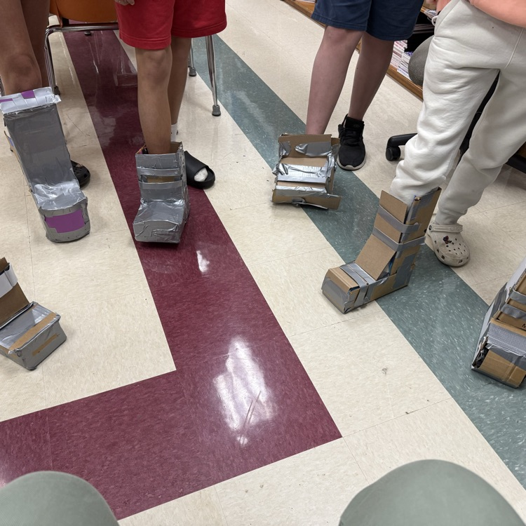 The budding engineers designed ankle foot orthosis prototypes.