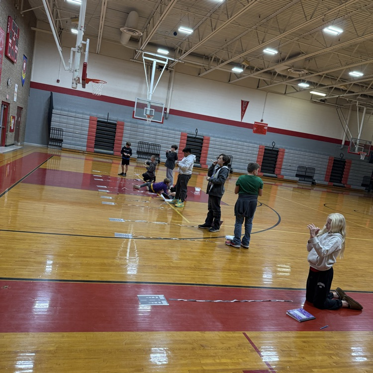 Sixth grade PLTW are test flying their straw jets, learning about propulsion and the design process.