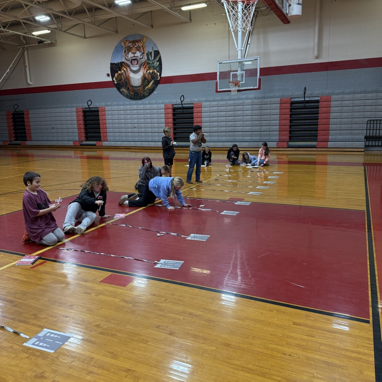 Sixth grade PLTW are test flying their straw jets, learning about propulsion and the design process.