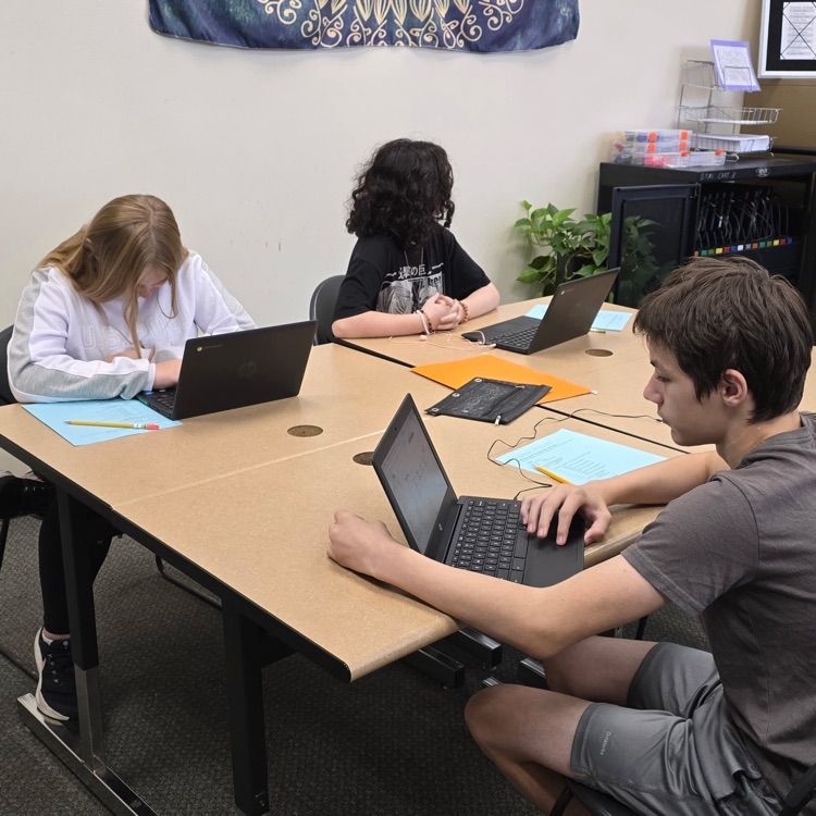 8th grade Career Exploration students research a job they are interested in.