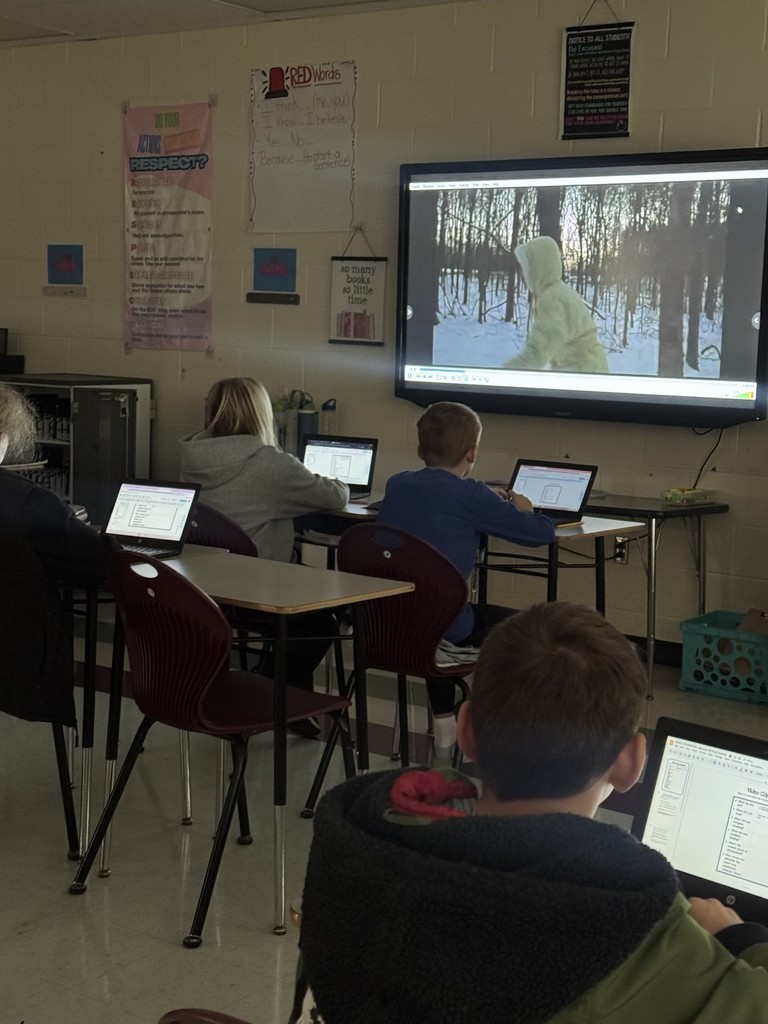 Students in Mrs. Starline’s class explored tone and sensory details by using a video clip as inspiration to craft their own spooky stories! 👻✍️