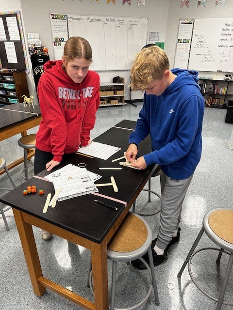 Newton’s Laws of Motion were recently put to the test by students in Mrs. Gasior's science classes. The students built and launched catapults to see physics in action. From design to launch, they explored how force, motion, and energy come together in a hands-on way. 