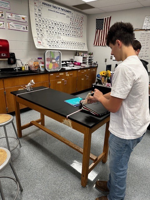 Newton’s Laws of Motion were recently put to the test by students in Mrs. Gasior's science classes. The students built and launched catapults to see physics in action. From design to launch, they explored how force, motion, and energy come together in a hands-on way. 