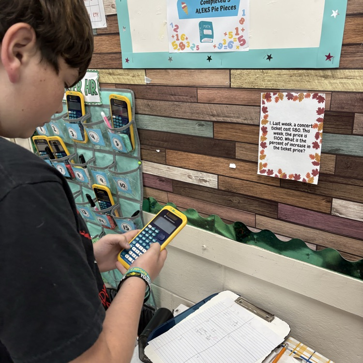 Our 7th graders used proportions to find percent increase and decrease in real-world scenarios. Each correct answer earned them a chance to find the hidden turkey!