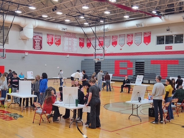  Our BTHS juniors took on the real world today during the #RealMoneyRealWorld simulation from @OSUExtension in our gym! 