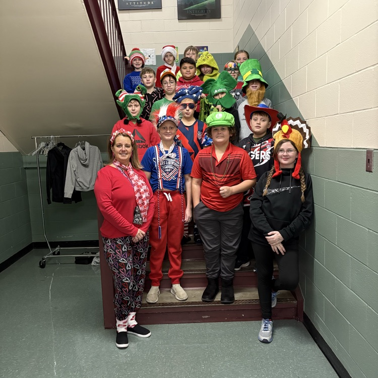 Mrs. Carnahans class chose “Clash of the Holidays” for their spirit week theme.
